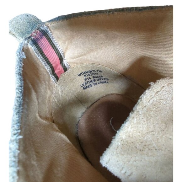 Sperry Womens Tan sz 7M Harlow Wedge Ankle Boot Winter Top Sider Suede Lace Up - Picture 7 of 12